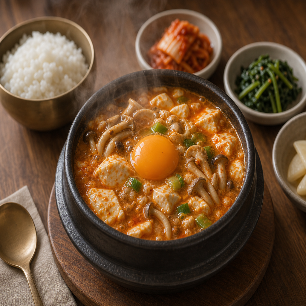 순두부찌개 자리